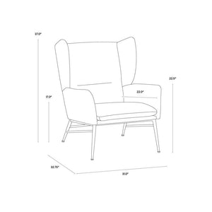 Kasen Lounge Chair - Belfast Navy