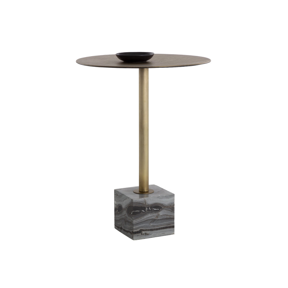 Kata Bar Table - Grey Marble
