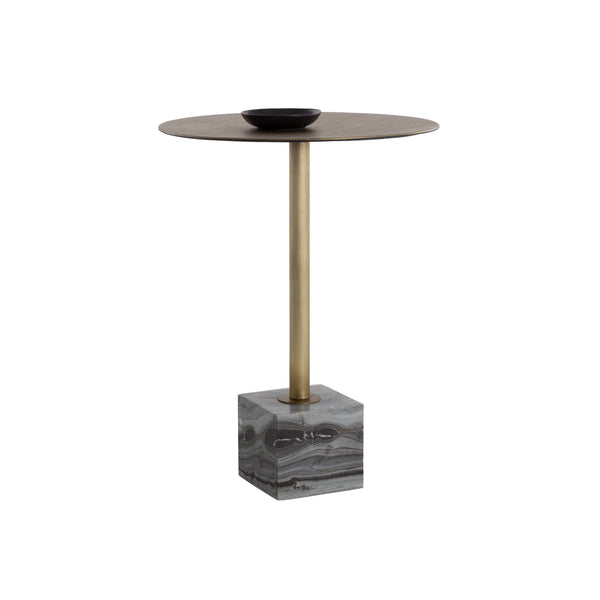 Kata Bar Table - Grey Marble