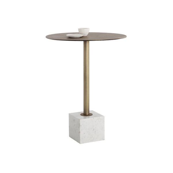 Kata Bar Table - White Marble