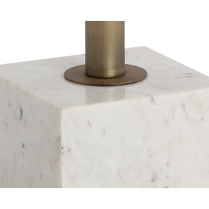 Kata Bistro Table - White Marble - 32"