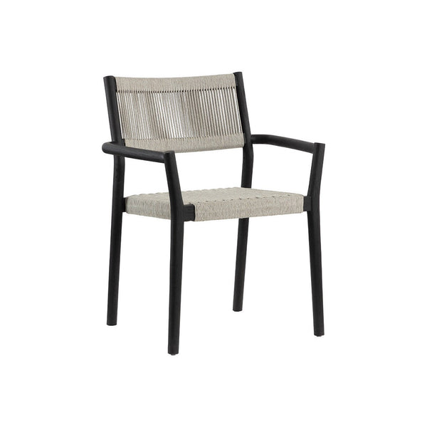 Kavala Stackable Dining Armchair - Charcoal