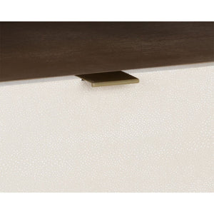 Kayden Nightstand - Oyster Shagreen