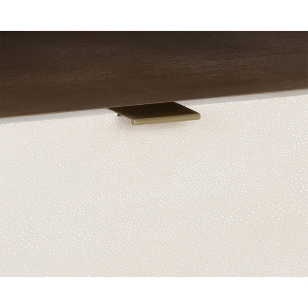 Kayden Nightstand - Oyster Shagreen