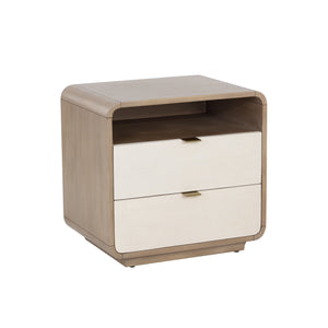 Kayden Nightstand - Oyster Shagreen