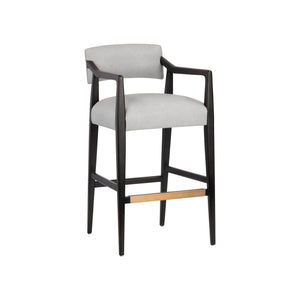 Keagan Barstool - Saloon Light Grey Leather