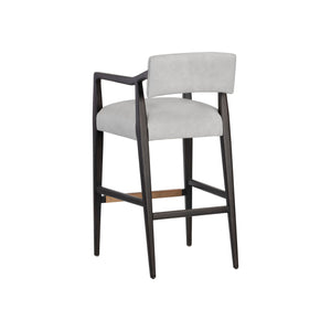 Keagan Barstool - Saloon Light Grey Leather