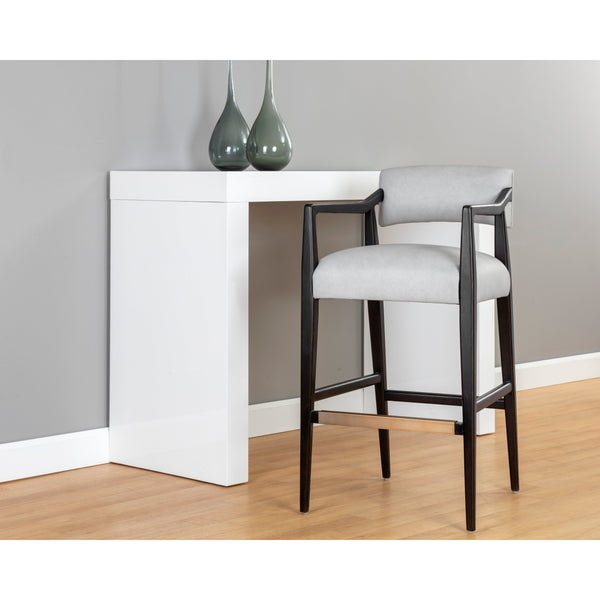 Keagan Barstool - Saloon Light Grey Leather