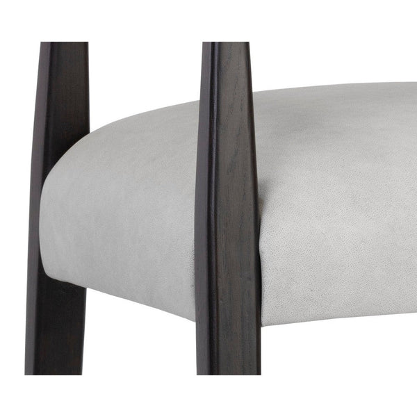 Keagan Barstool - Saloon Light Grey Leather