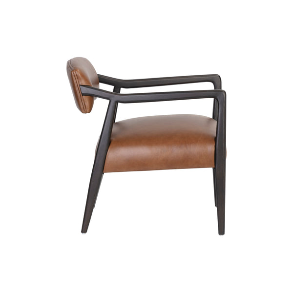 Keagan Lounge Chair - Shalimar Tobacco Leather