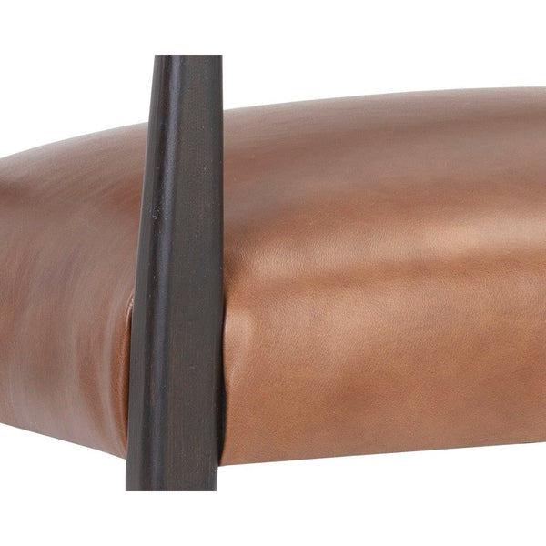 Keagan Lounge Chair - Shalimar Tobacco Leather