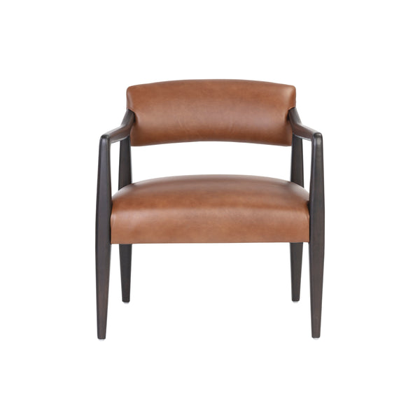 Keagan Lounge Chair - Shalimar Tobacco Leather