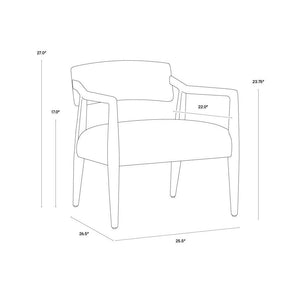 Keagan Lounge Chair - Shalimar Tobacco Leather