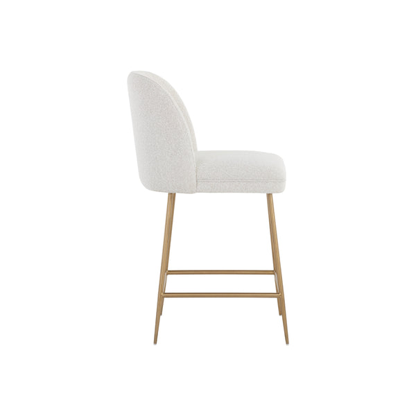 Kelty Counter Stool - Gold - Copenhagen White