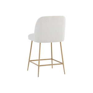 Kelty Counter Stool - Gold - Copenhagen White