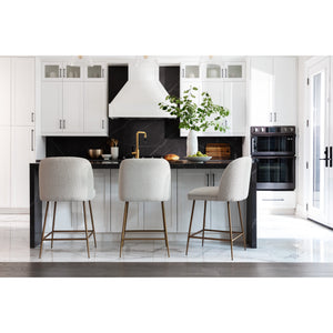 Kelty Counter Stool - Gold - Copenhagen White