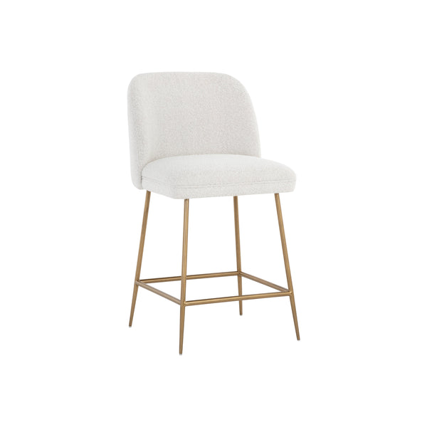 Kelty Counter Stool - Gold - Copenhagen White
