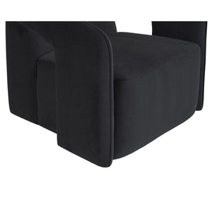 Kendrick Swivel Lounge Chair - Abbington Black