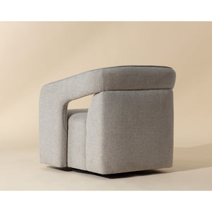 Kendrick Swivel Lounge Chair - Belfast Heather Grey