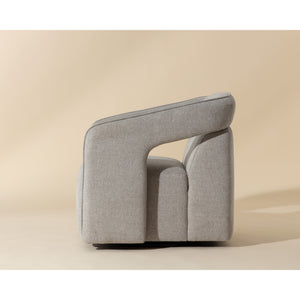 Kendrick Swivel Lounge Chair - Belfast Heather Grey