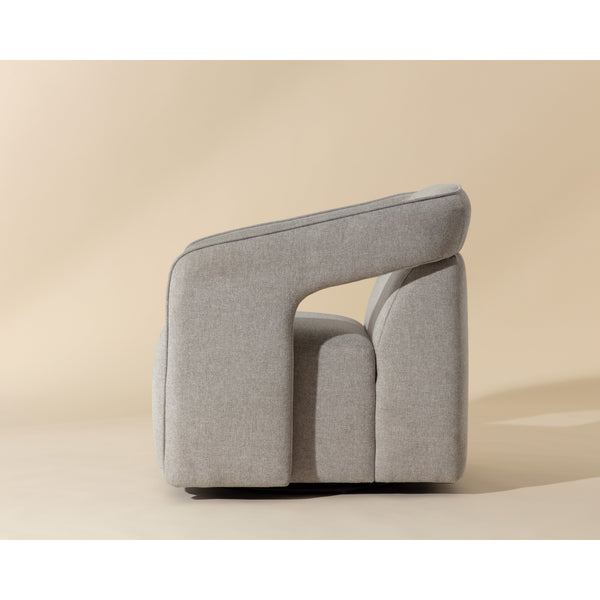 Kendrick Swivel Lounge Chair - Belfast Heather Grey