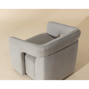 Kendrick Swivel Lounge Chair - Belfast Heather Grey