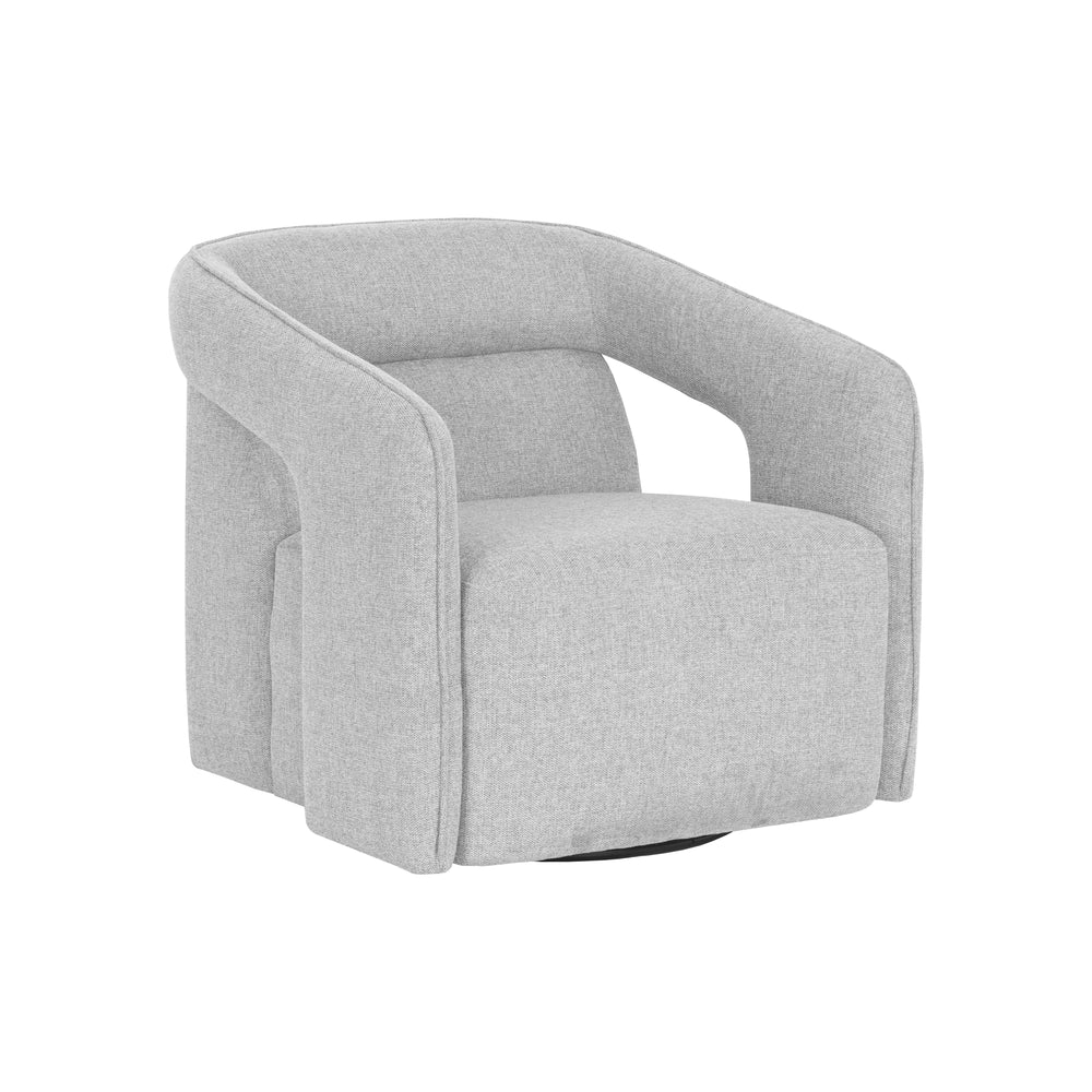 Kendrick Swivel Lounge Chair - Belfast Heather Grey