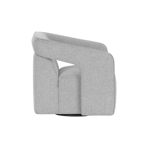 Kendrick Swivel Lounge Chair - Belfast Heather Grey
