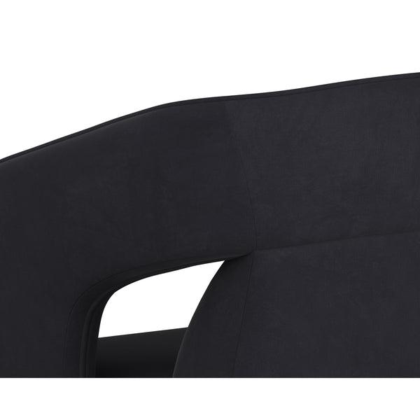 Kendrick Wheeled Dining Armchair - Abbington Black