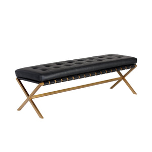 Kenji Bench Small - Gold - Bravo Black