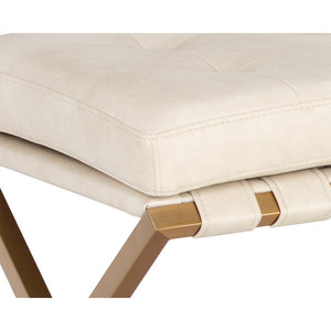 Kenji Bench Small - Gold - Bravo Cream