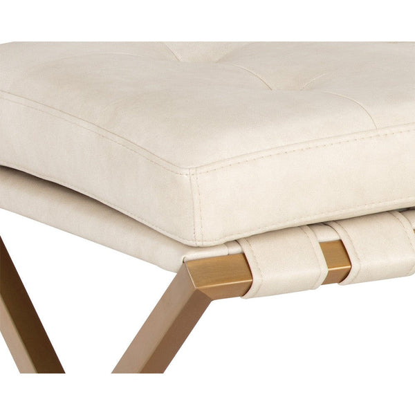 Kenji Bench Small - Gold - Bravo Cream