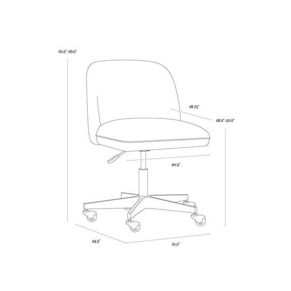 Kenna Office Chair - Belfast Oatmeal