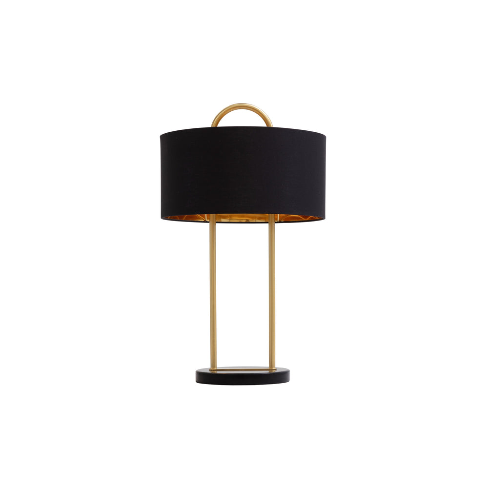Kezna Table Lamp - Black Marble - Matte Black