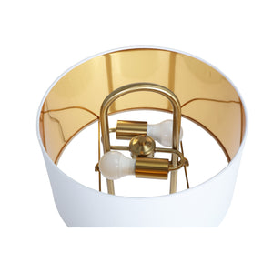 Kezna Table Lamp - White Marble - Matte White