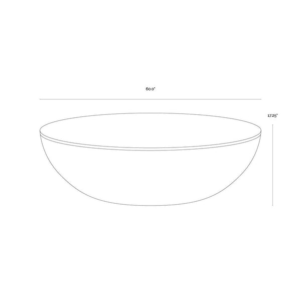 Kinsley Coffee Table Large - Rustic Mango