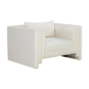 Kira Armchair - Heather Ivory Tweed