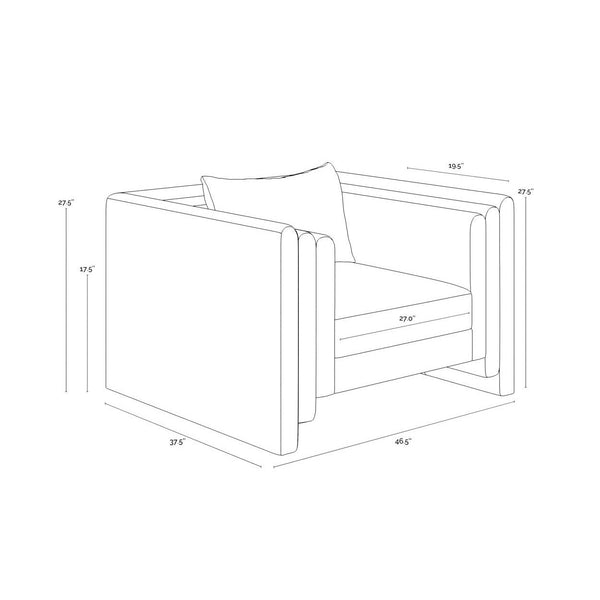 Kira Armchair - Meg Gold