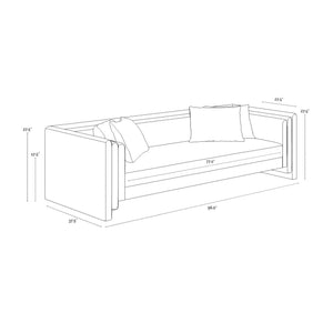 Kira Sofa - Heather Ivory Tweed