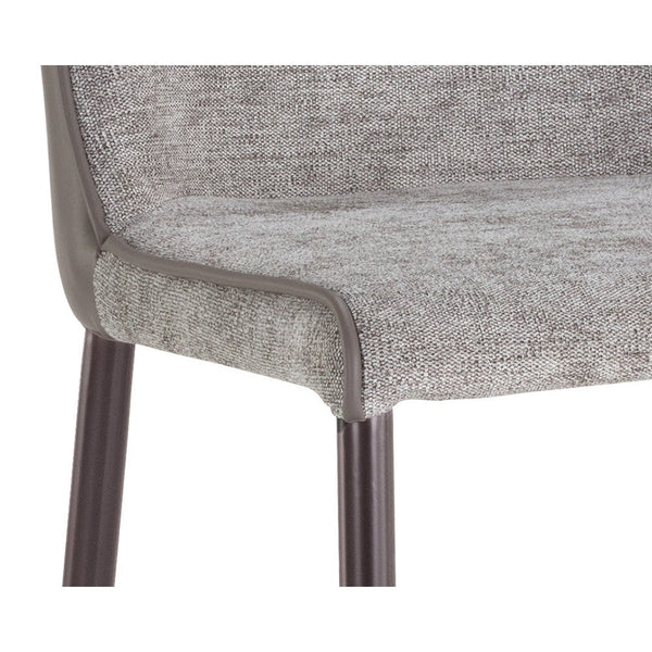 Klaus Counter Stool - Gunmetal - Flint Grey / Napa Taupe