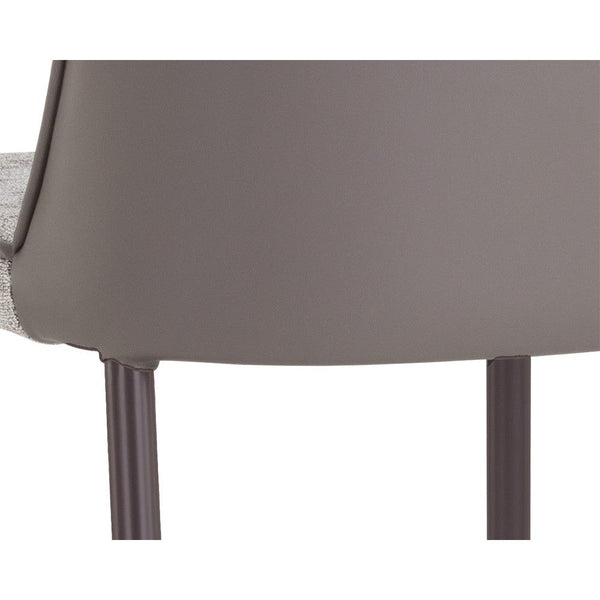Klaus Counter Stool - Gunmetal - Flint Grey / Napa Taupe