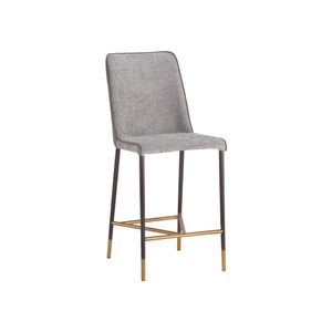 Klaus Counter Stool - Gunmetal - Flint Grey / Napa Taupe