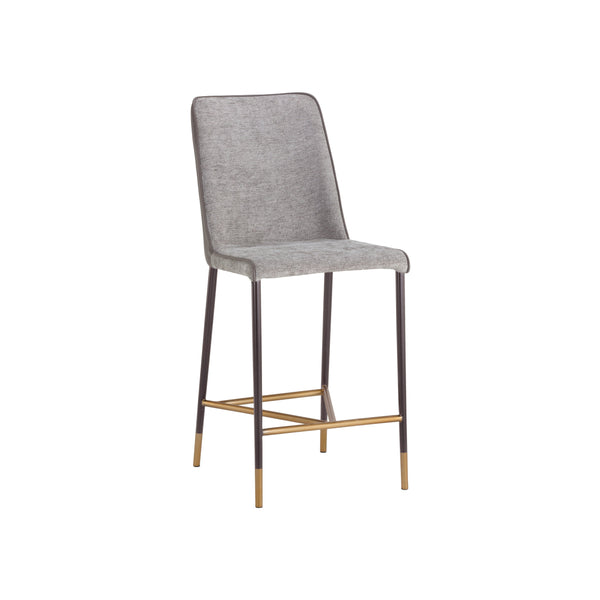 Klaus Counter Stool - Gunmetal - Flint Grey / Napa Taupe