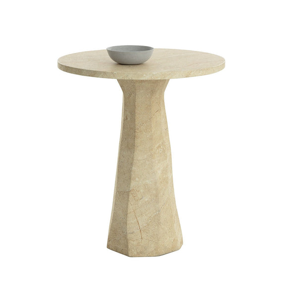 Kliff Bar Table - Travertine Look - 34"
