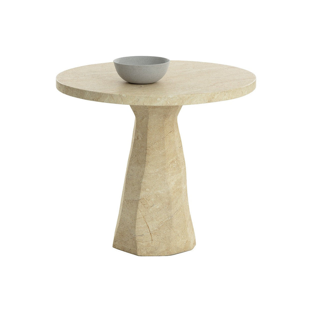 Kliff Bistro Table - Travertine Look - 34"