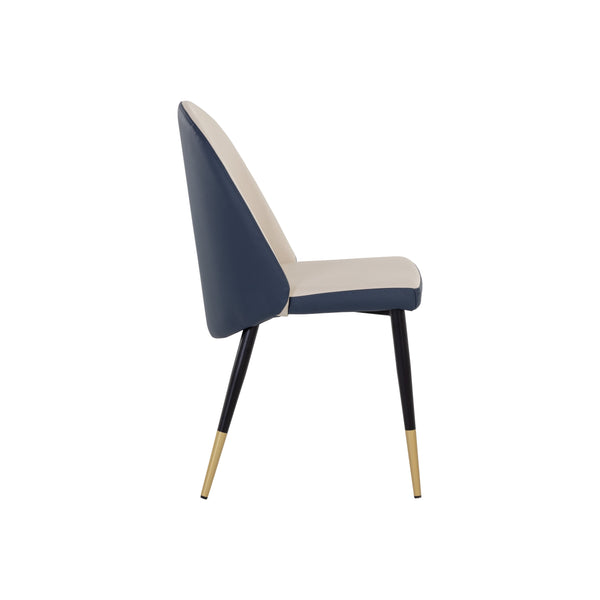 Kline Dining Chair - Dillon Cream / Dillon Thunder