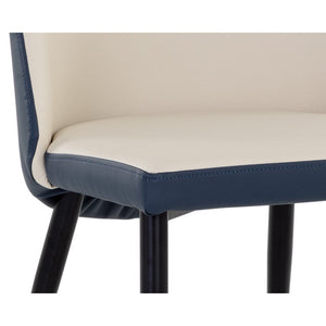 Kline Dining Chair - Dillon Cream / Dillon Thunder