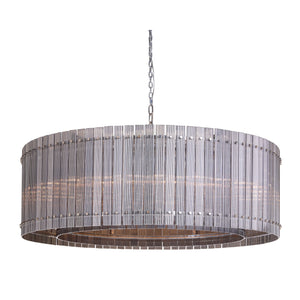 Kore Chandelier Large - Nickel - Smoke Grey