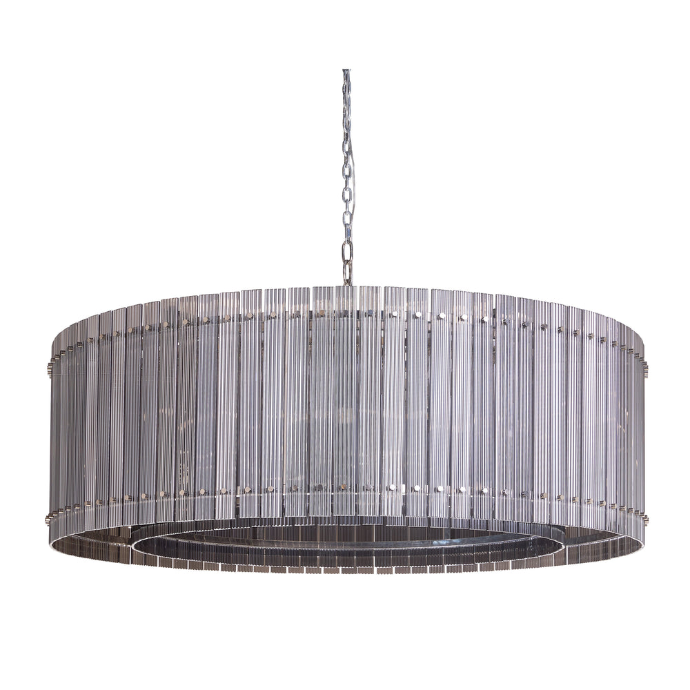 Kore Chandelier Large - Nickel - Smoke Grey