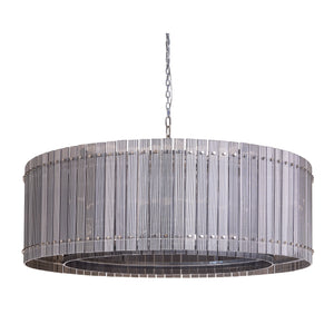 Kore Chandelier Large - Nickel - Smoke Grey